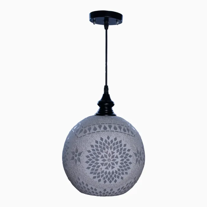 Mosaic Handmade Pendant Ceiling Hanging Light E27 - Ball Shape - Image 2